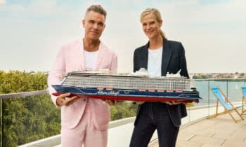 Robbie Williams wordt Feel-Good-Ambassadeur van het nieuwe cruiseschip Mein Schiff Relax 12