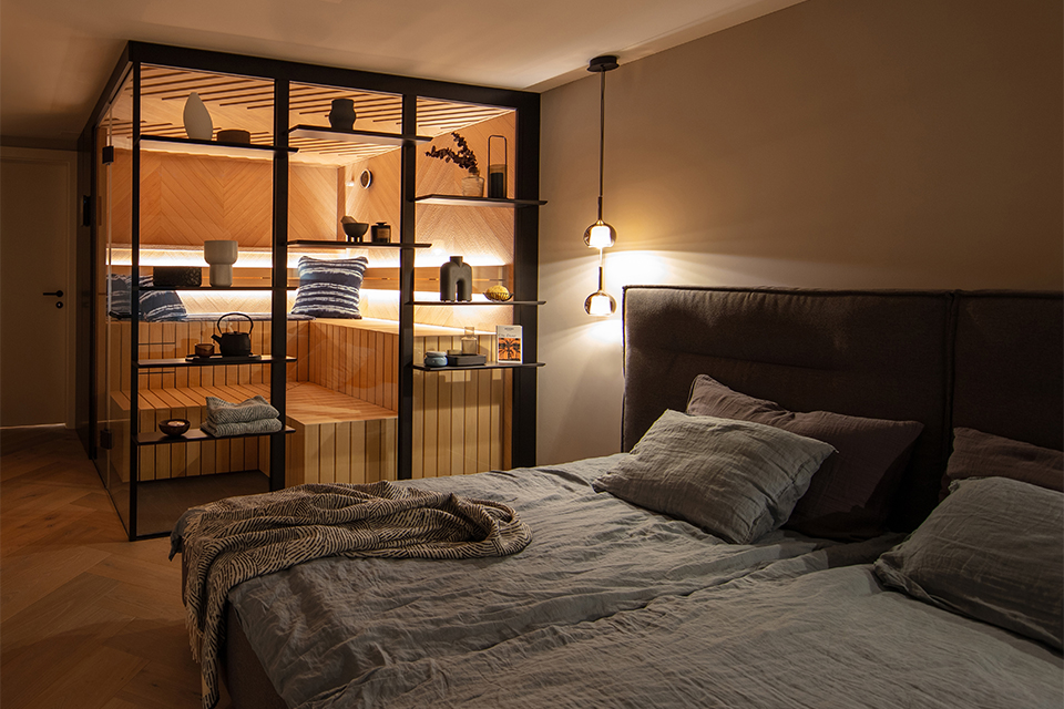 KLAFS sauna GESA nature slaapkamer sfeer kopie