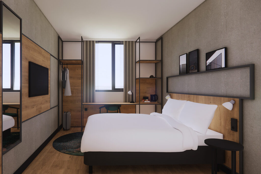 Render kamer 1 IBIS Tilburg Plaza