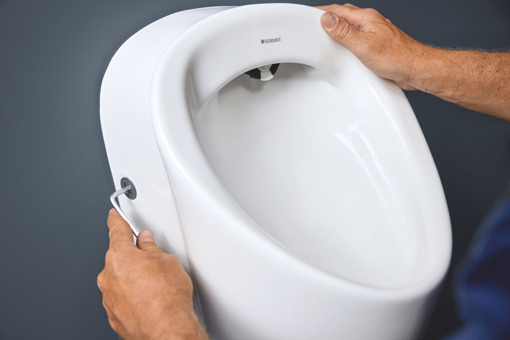 Geberit Renova urinoir installatie