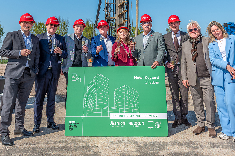 Construction Marriott hotel started on Health Innovation Campus Boxmeer 1