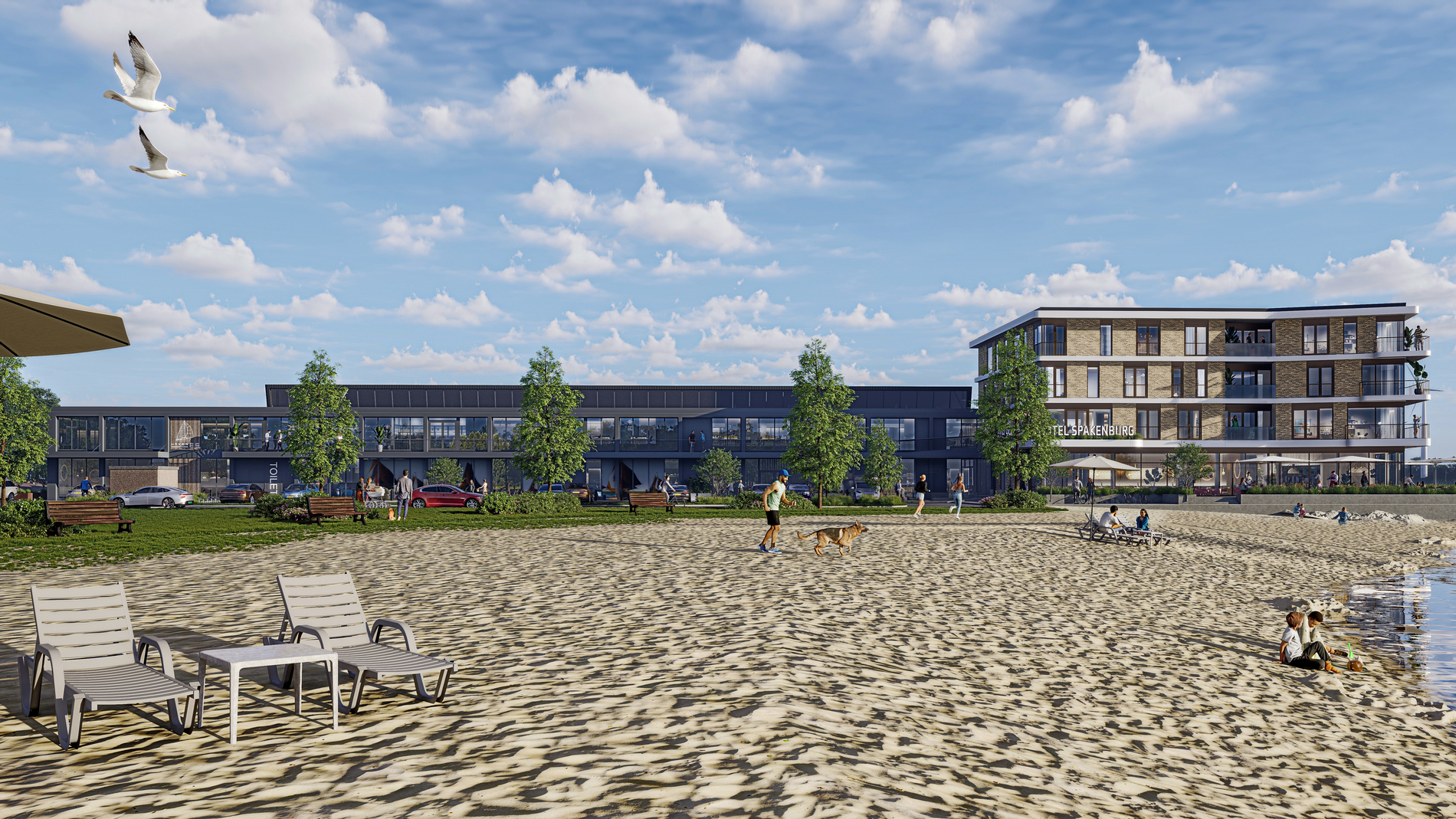 Hotel Spakenburg – Weids uitzicht op strand en water 2